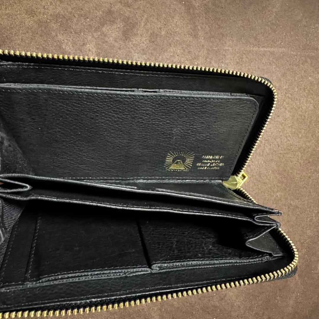 Hallelujah TIDY2.0 MANO ブラックＬ字ジップ長財布