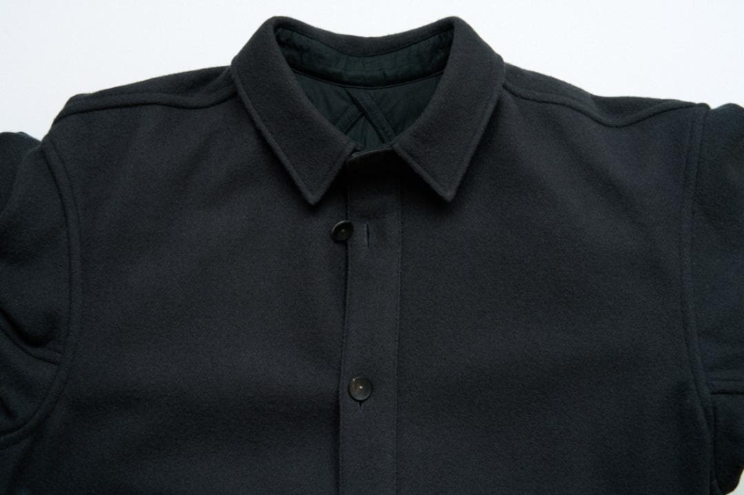 postalco フリーアームボタンジャケット ソリッドウール