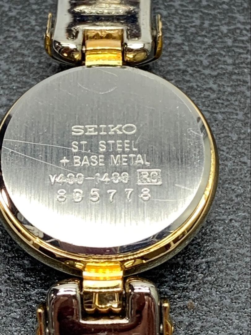 SEIKO アナログ時計 ゴールド シルバー