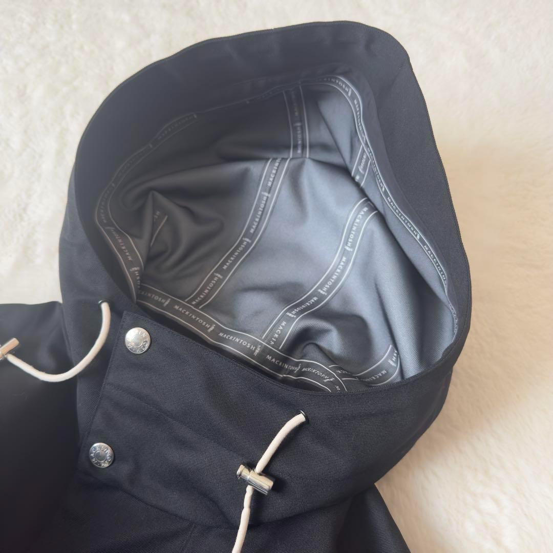 美品　マッキントッシュ　ウールショートモッズコート　マウンテンパーカー　黒　F