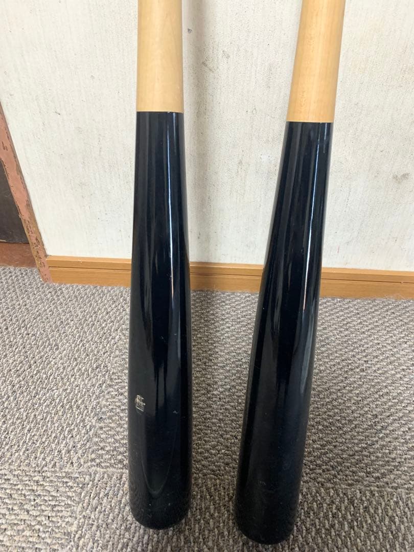 Mizuno 木製硬式バット 黒　2本セット