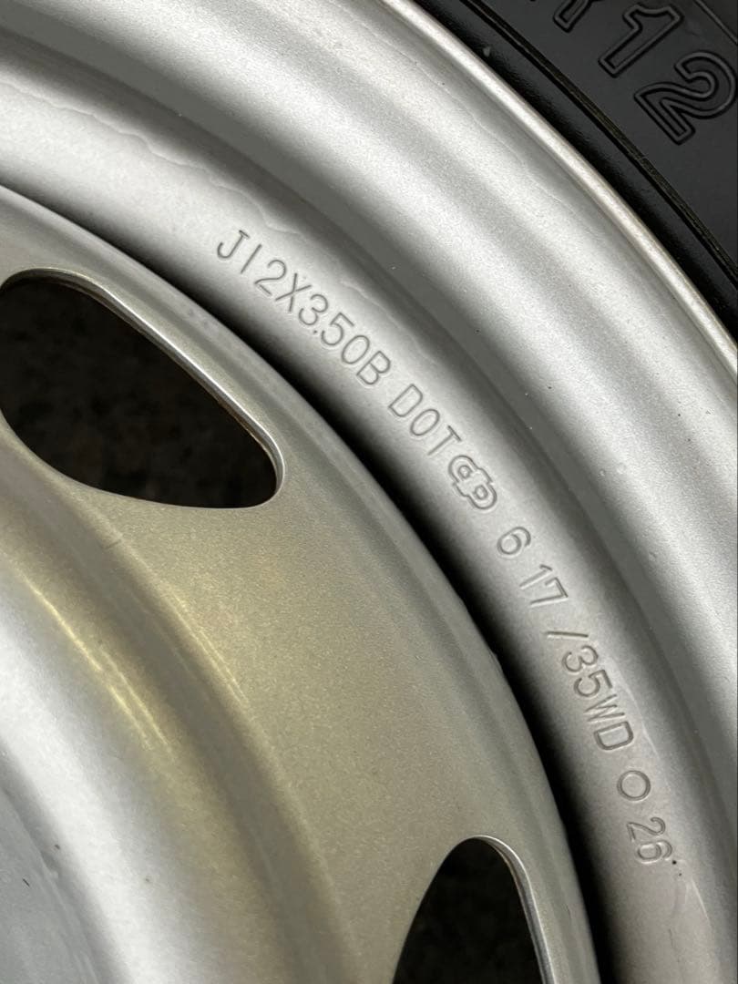 2本①　145/80R12 スタッドレスホイールセット