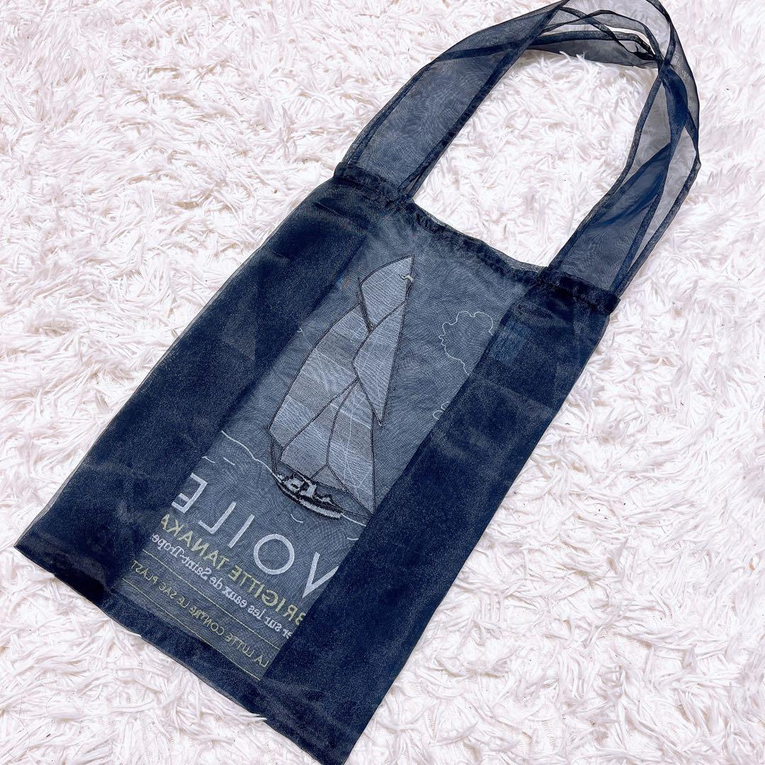 ブリジットタナカ ROPE 別注 エコバッグ ポシェット セット ネイビー 刺繍