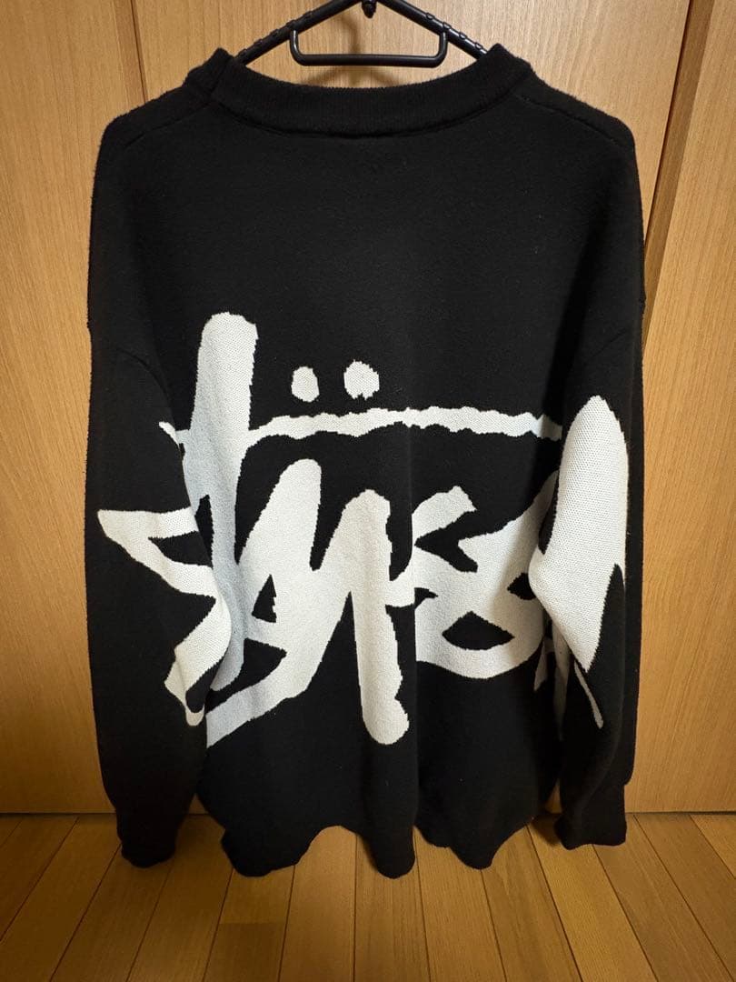 stussy stock sweater black セーター