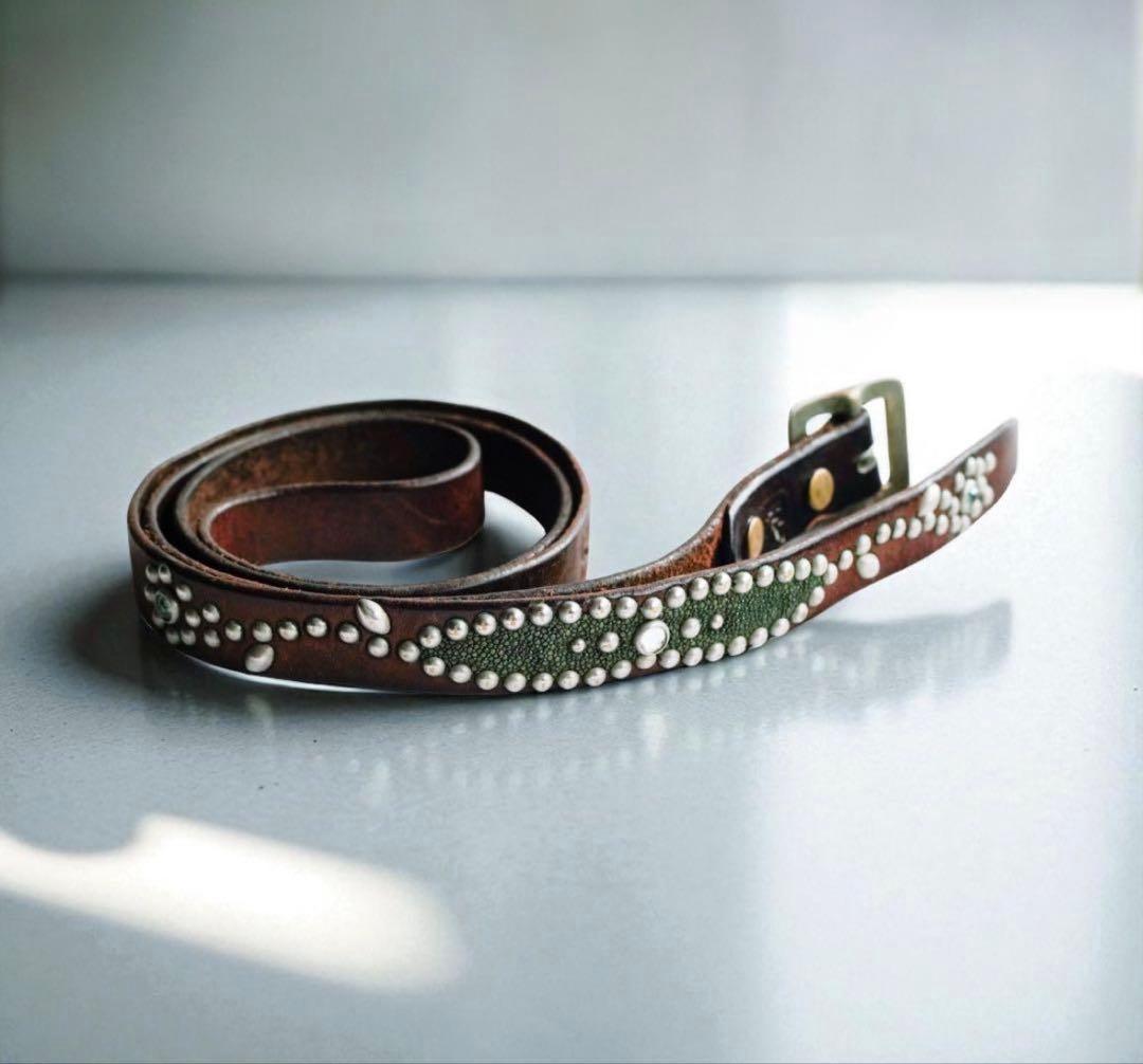 HTC ナローベルト　スタッズ　アメカジ　RRL vintage 古着