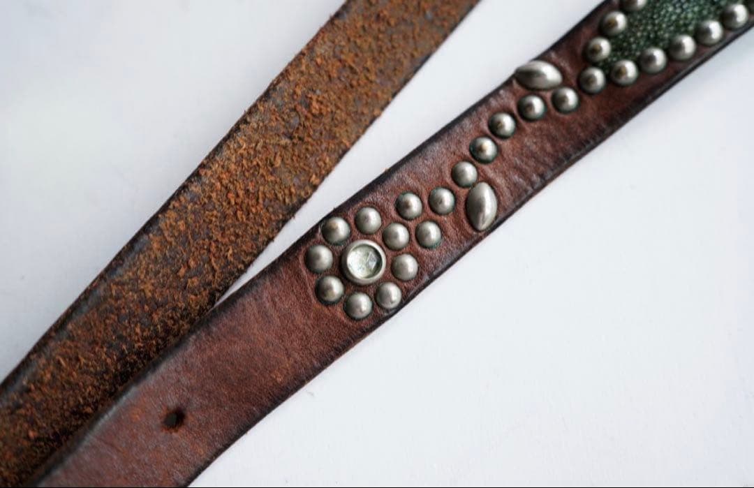 HTC ナローベルト　スタッズ　アメカジ　RRL vintage 古着