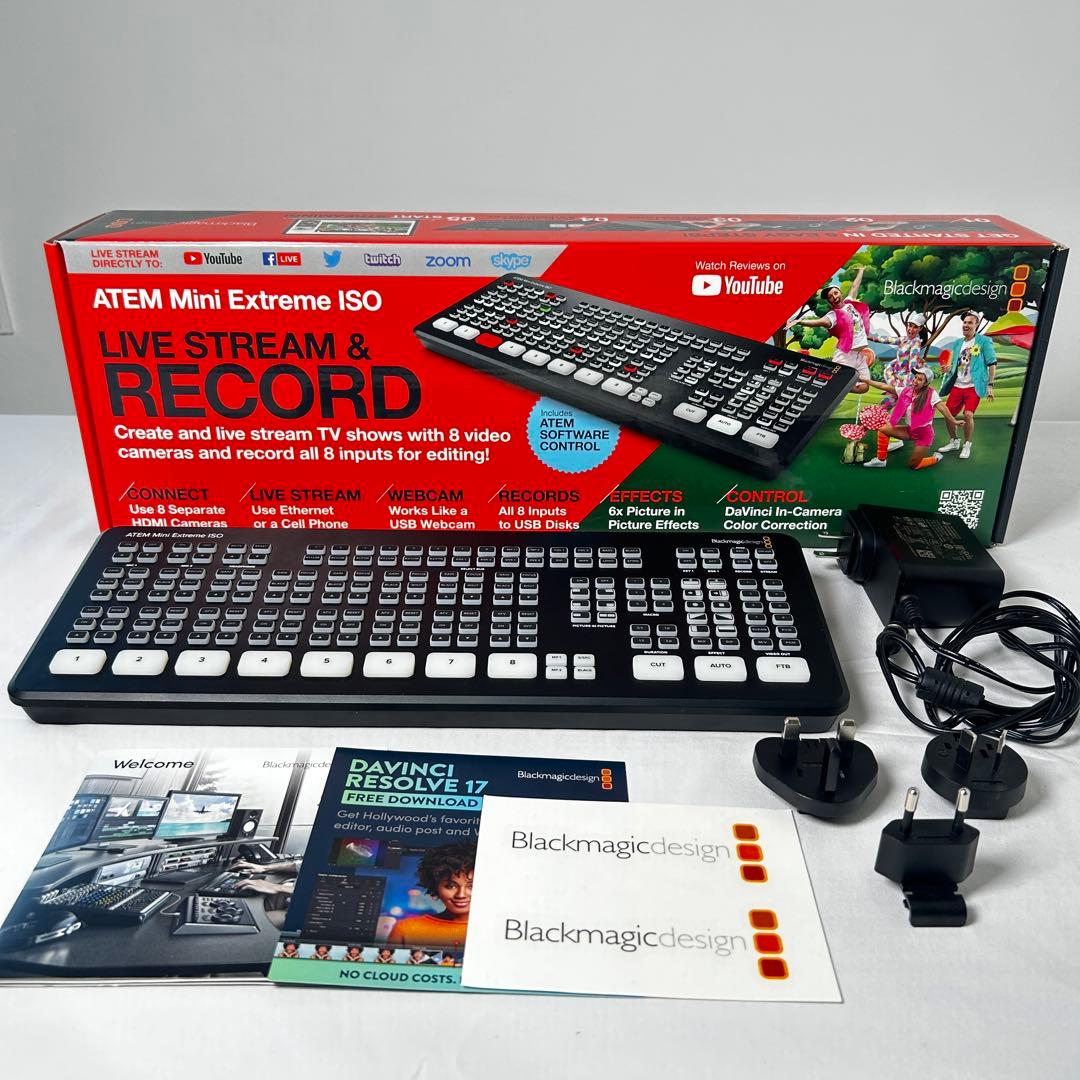 ATEM Mini Extreme ISO ライブストリーミング機器