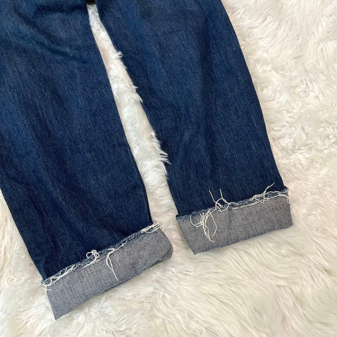 chimala チマラ デニム パンツ ダメージ加工 セルビッチ 赤耳 26