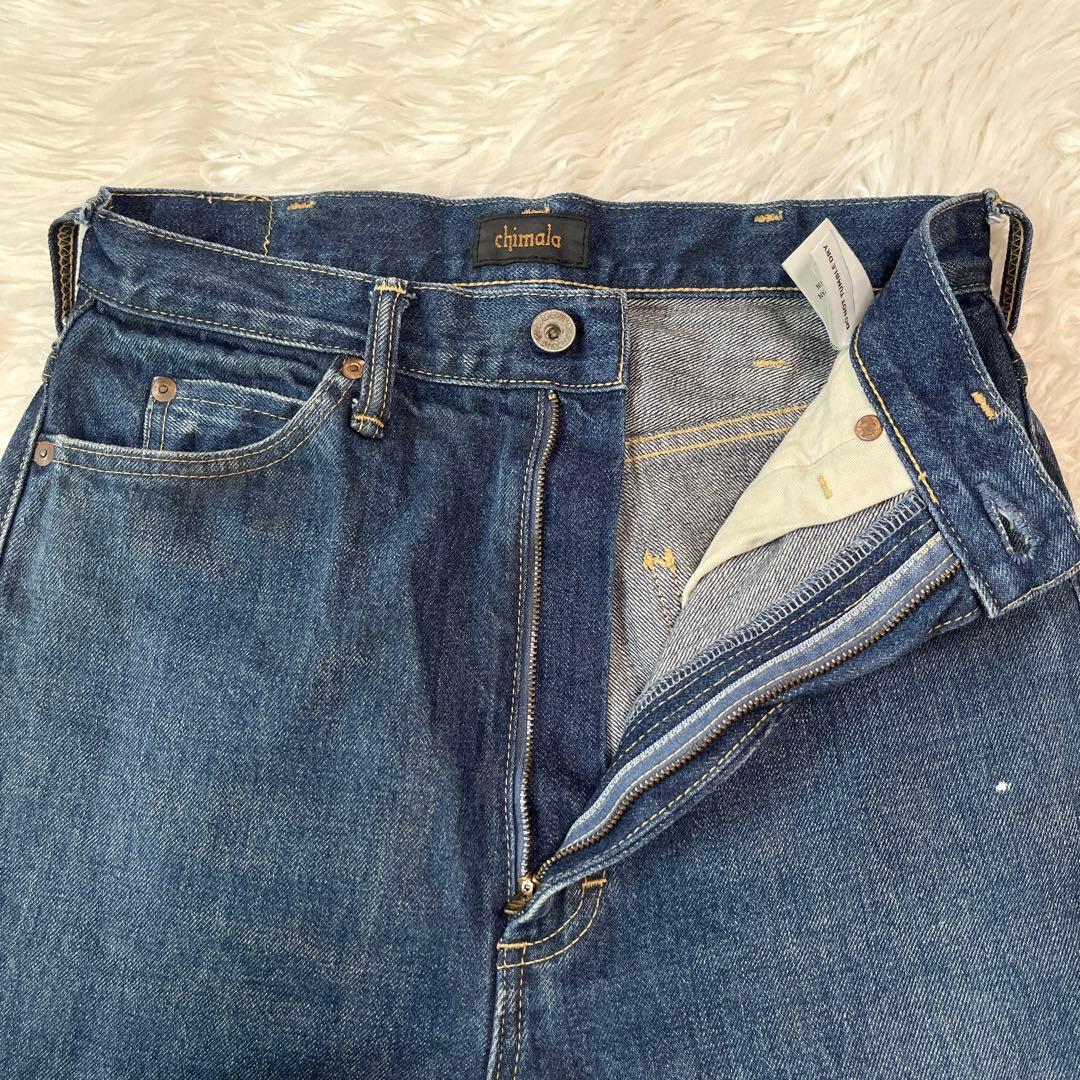 chimala チマラ デニム パンツ ダメージ加工 セルビッチ 赤耳 26