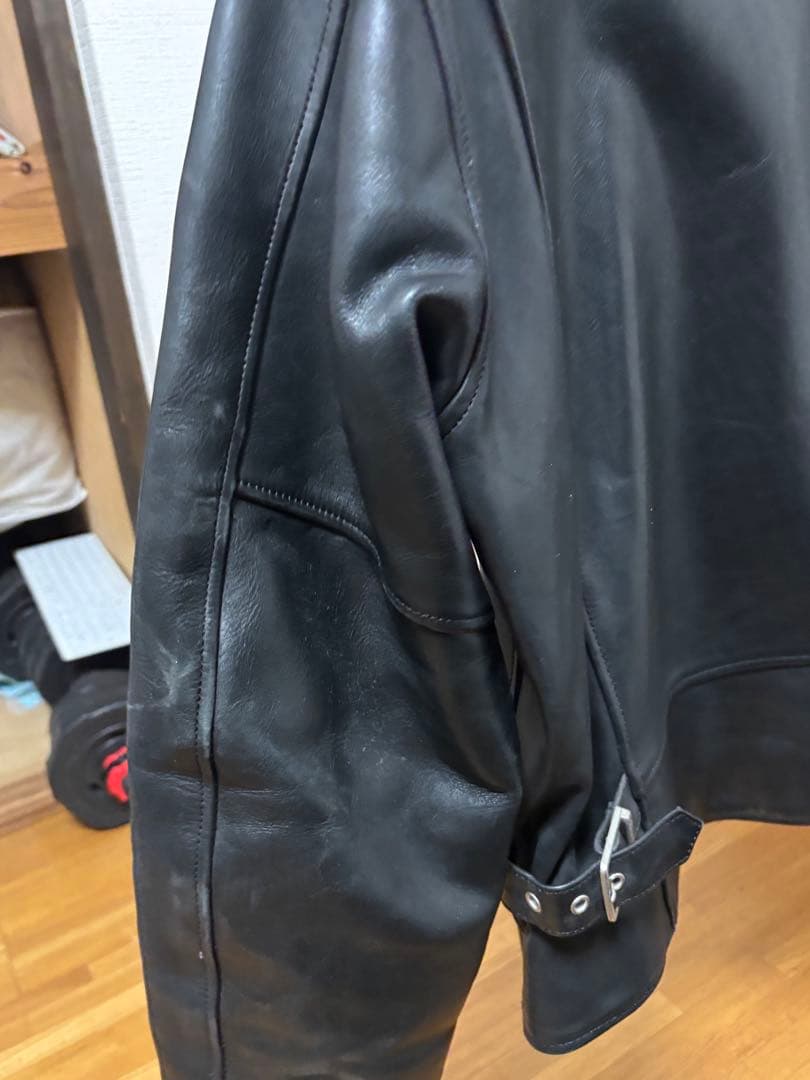 【H.D.C.製 希少】ハーレーダビッドソン 牛革 シングルライダース M