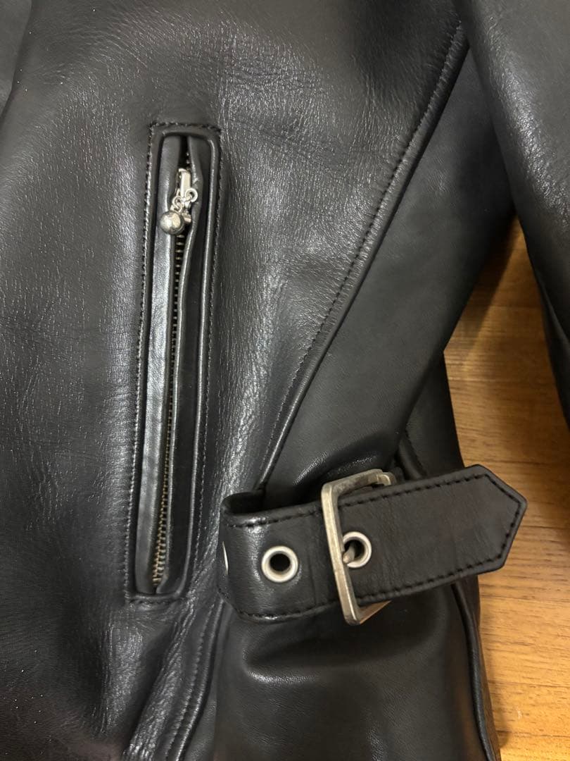 【H.D.C.製 希少】ハーレーダビッドソン 牛革 シングルライダース M