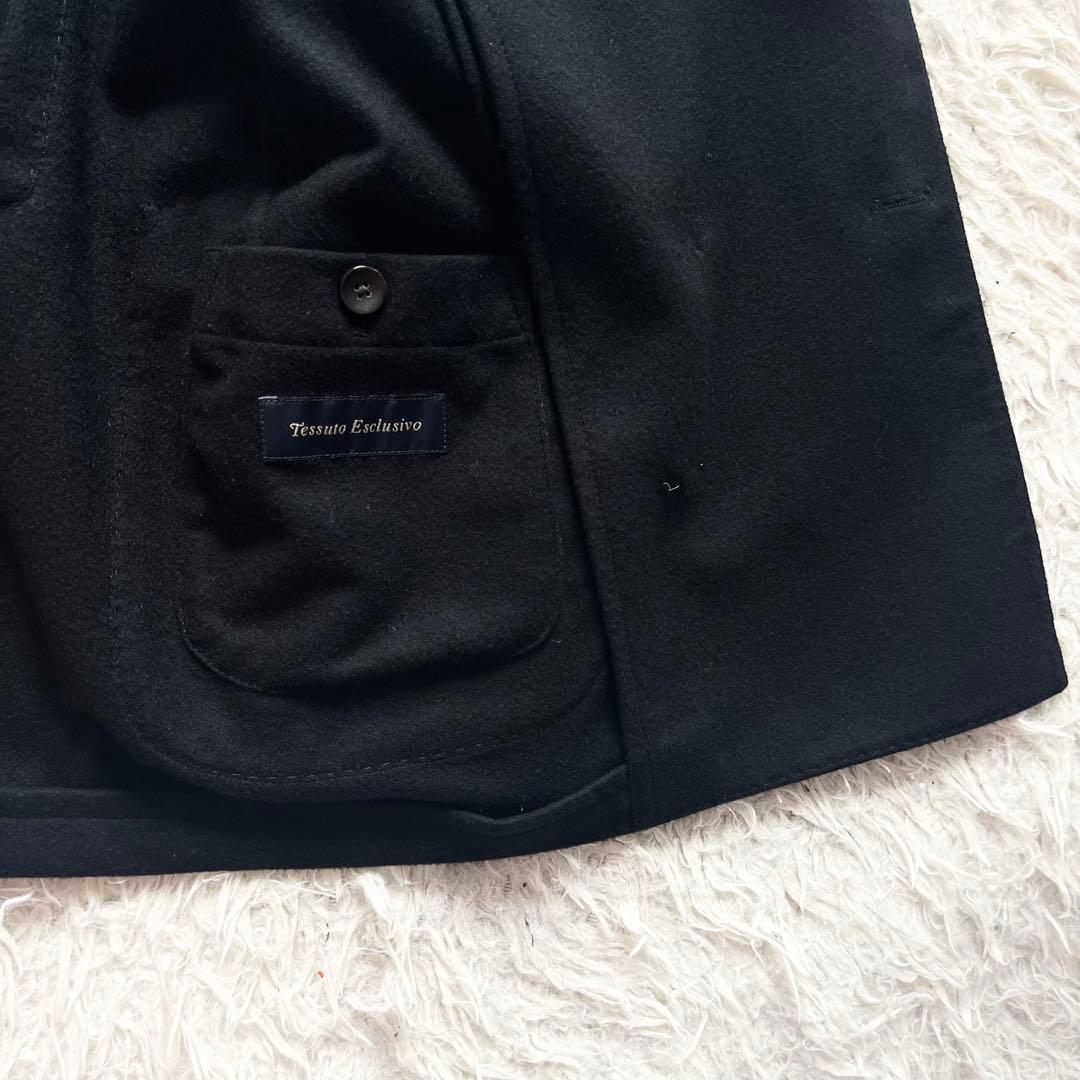 <極美品>LARDINI 金ボタン カシミヤ100% ダブルジャケット 46