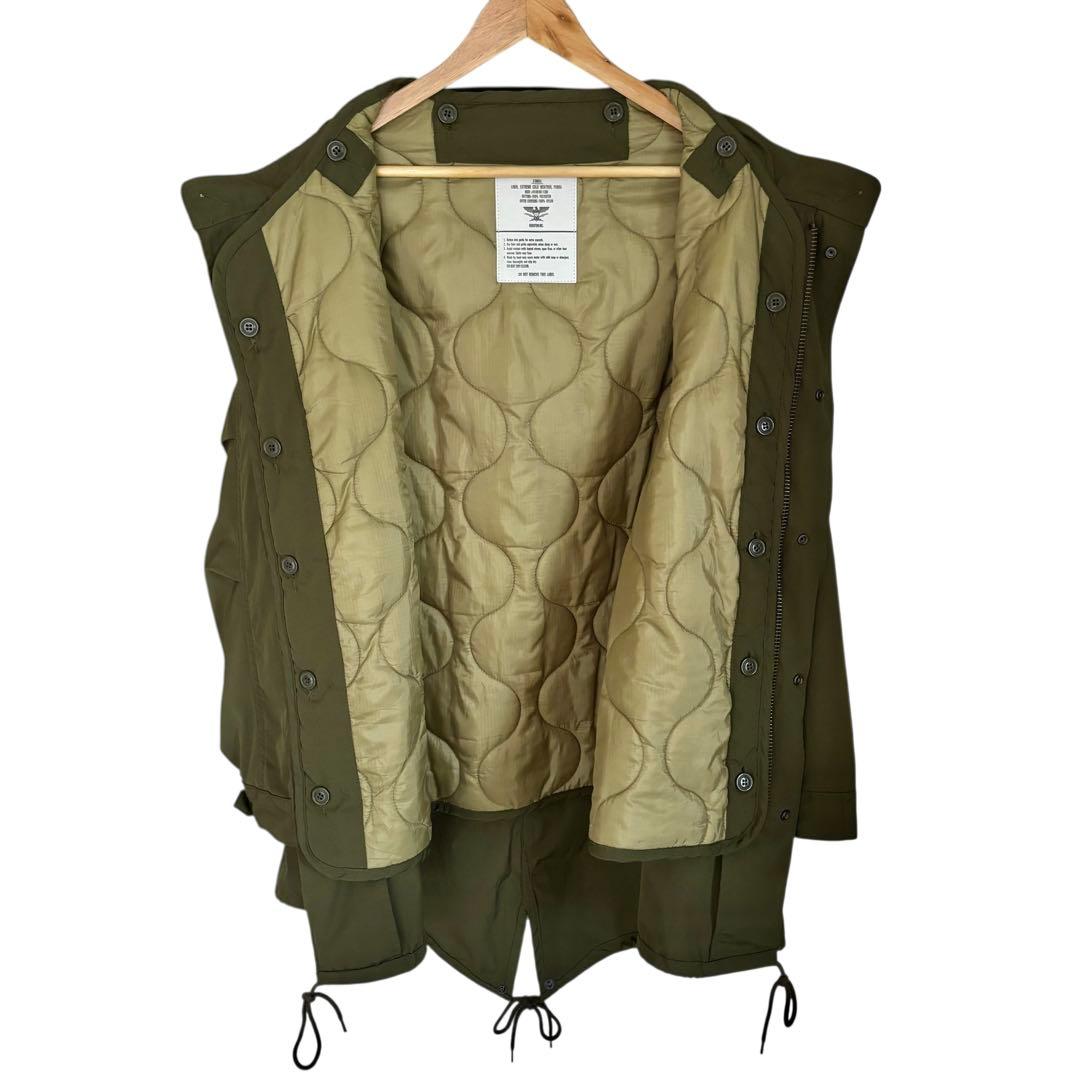 HOUSTON 米軍 M-65 モッズコート ミリタリージャケット オリーブ