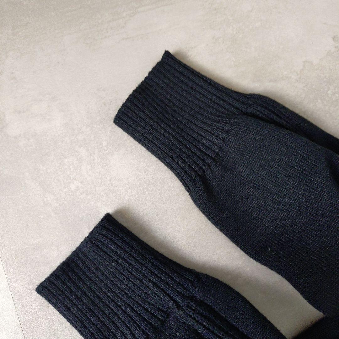 Drawer　FALL 9Gクルーネックニット ブラック　1