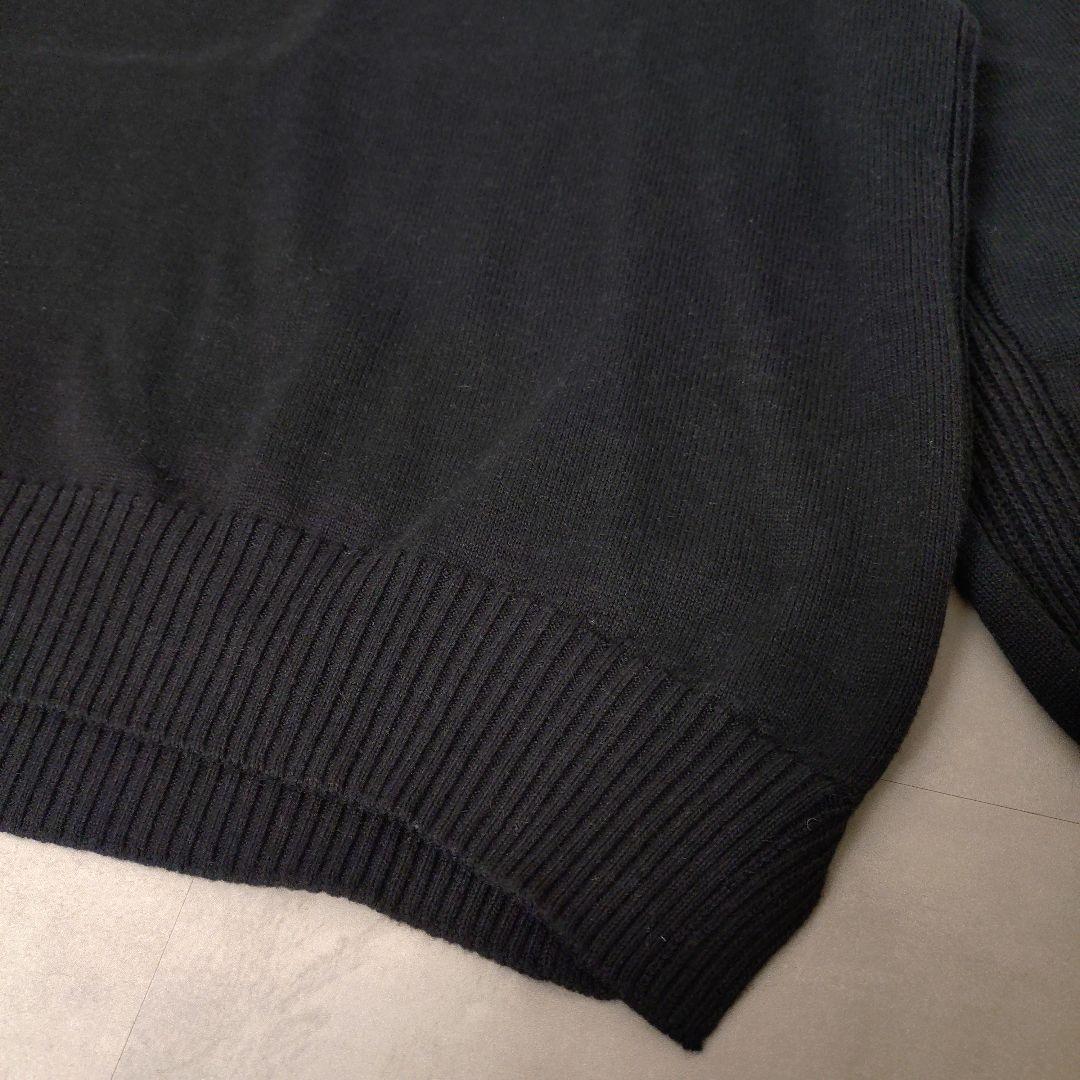 Drawer　FALL 9Gクルーネックニット ブラック　1