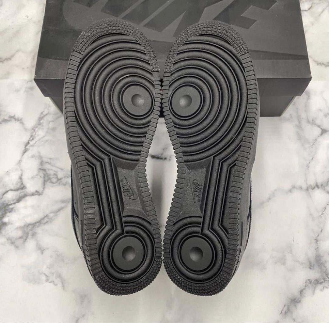 靴 Supreme nike Air Force 1 low black