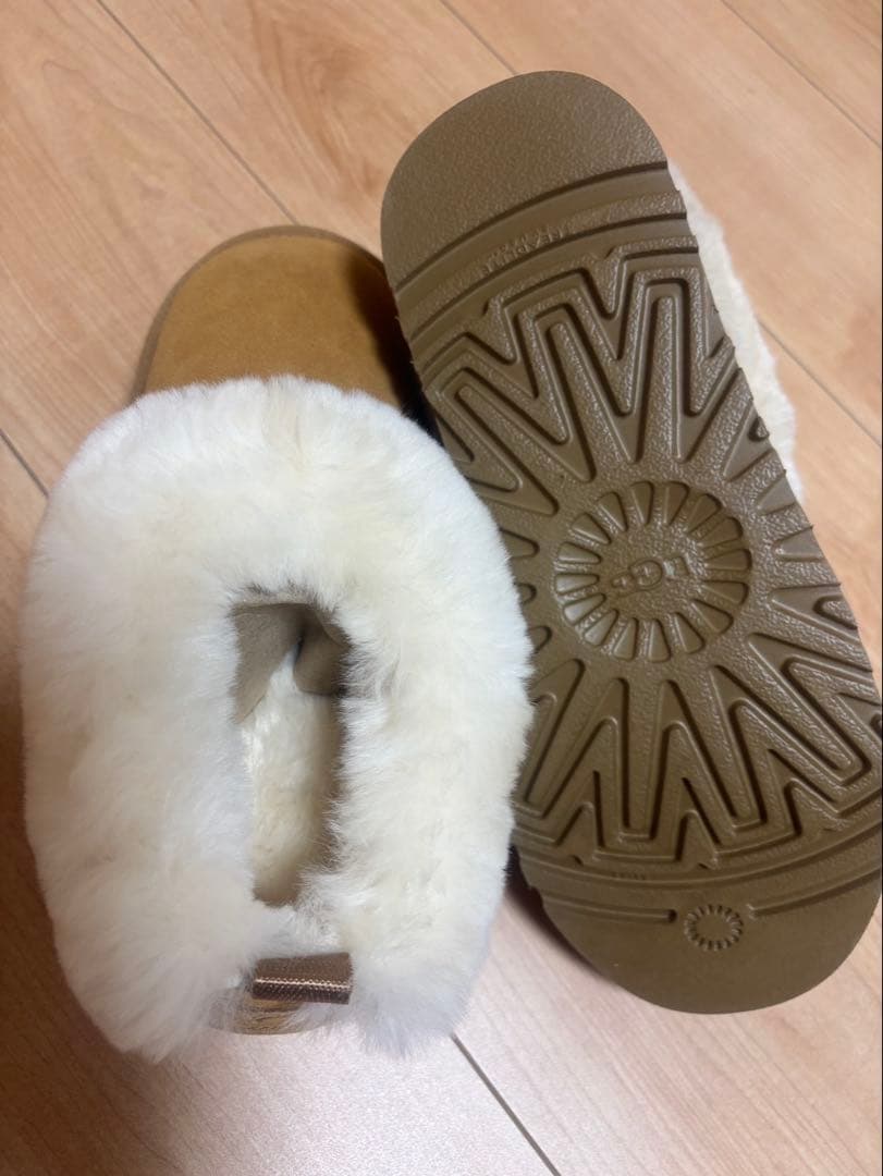 37cmUGG ムートンブーツ 厚底 ベージュ