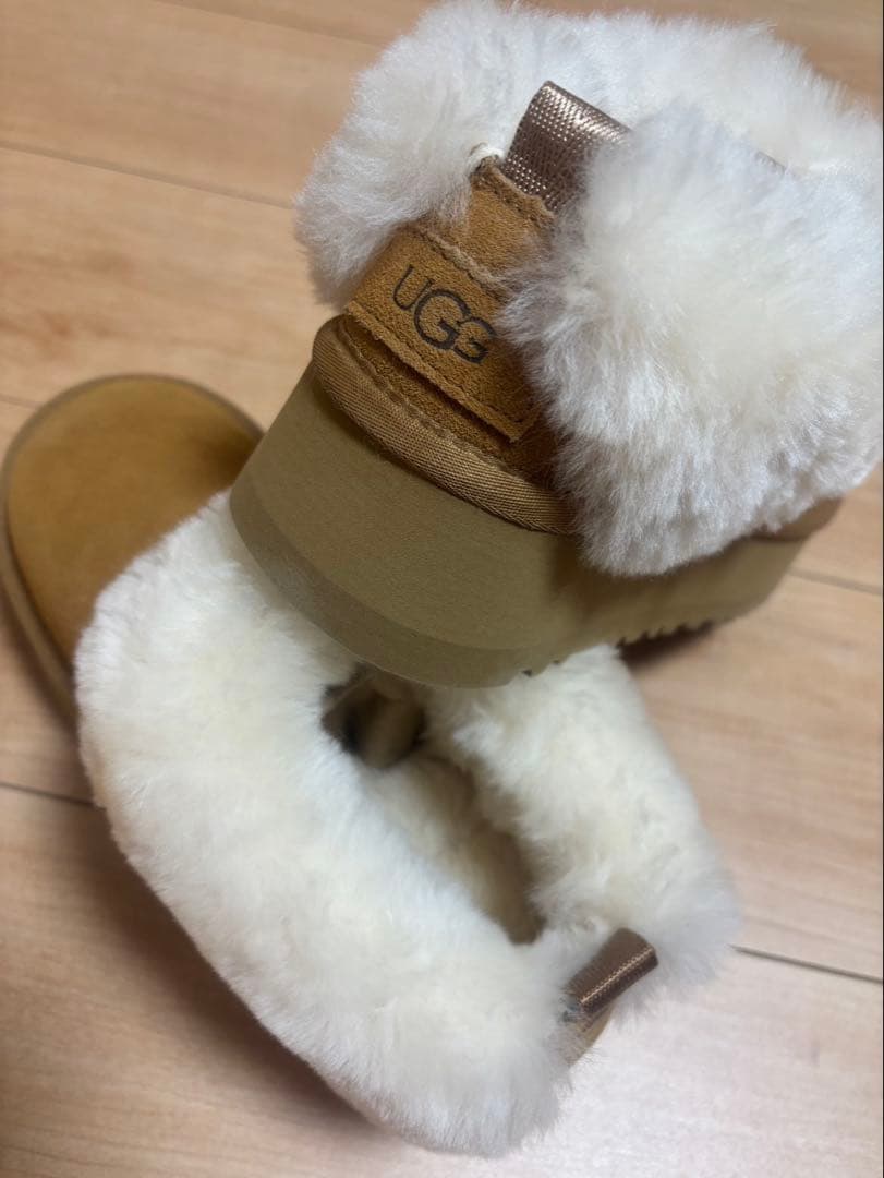 37cmUGG ムートンブーツ 厚底 ベージュ