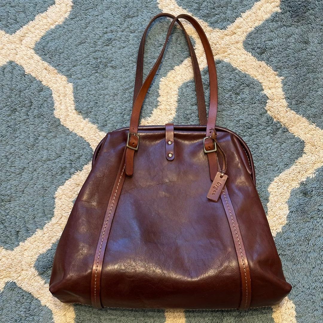 HERZ Organ（オルガン）口枠トートバッグG-14革バッグレザー