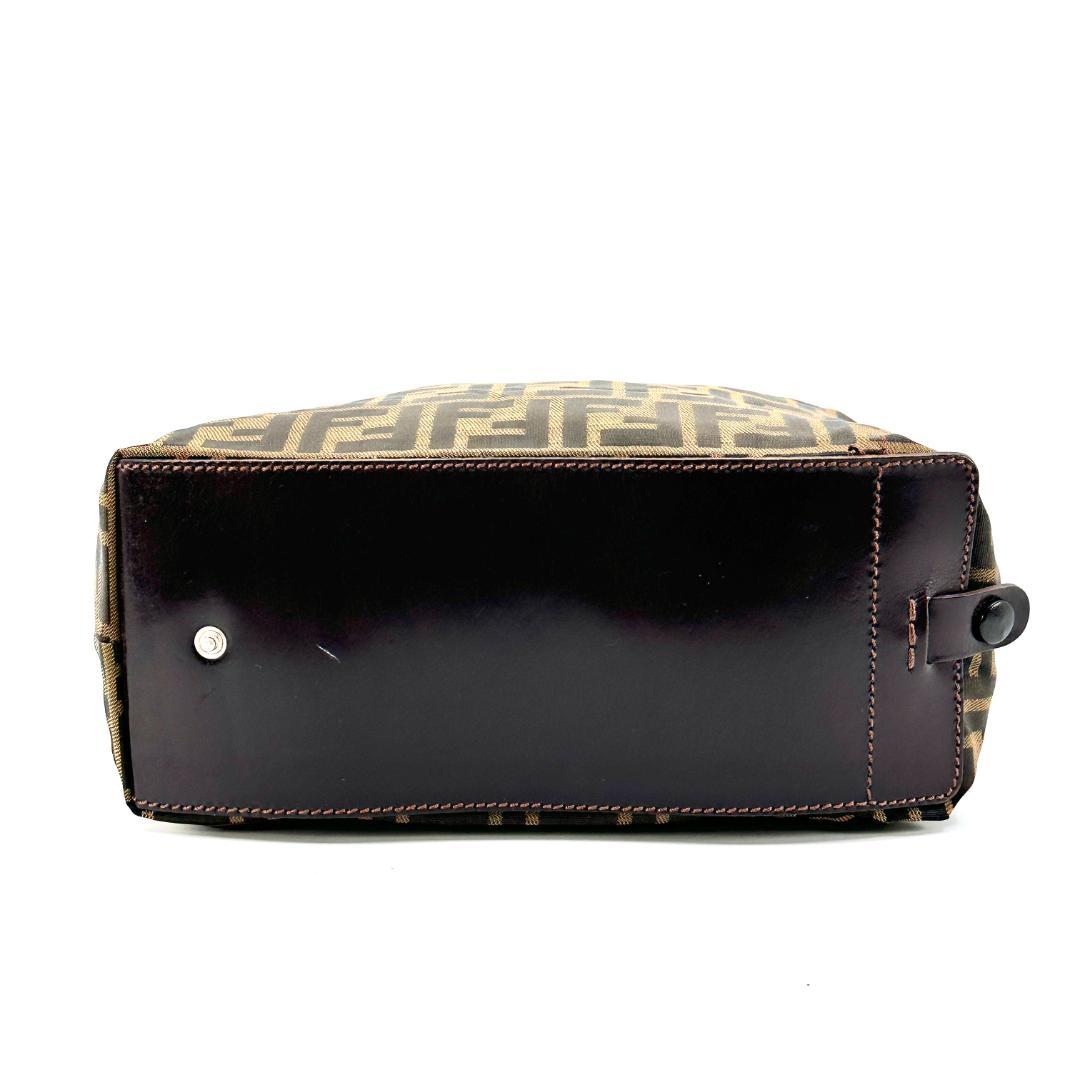 FENDI ズッカ柄 FFロゴ トートバッグ ナイロン ブラウン ヴィンテージ