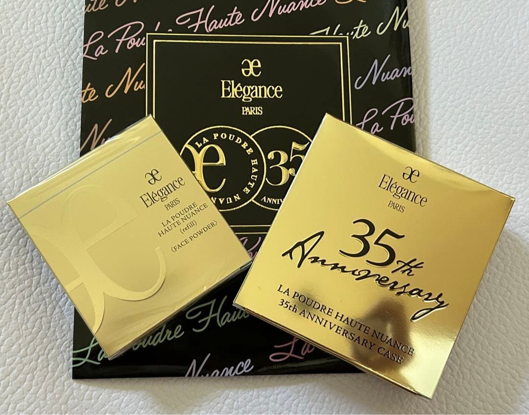 エレガンス　ラ プードル フェイスパウダーリフィル 1番+ 35th 限定ケース