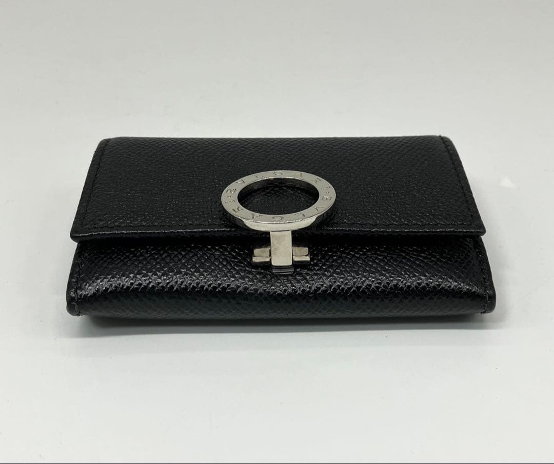 ⭐️ 新型 美品 ブルガリ ブルガリ ロゴ ケース ブラック 鑑定済