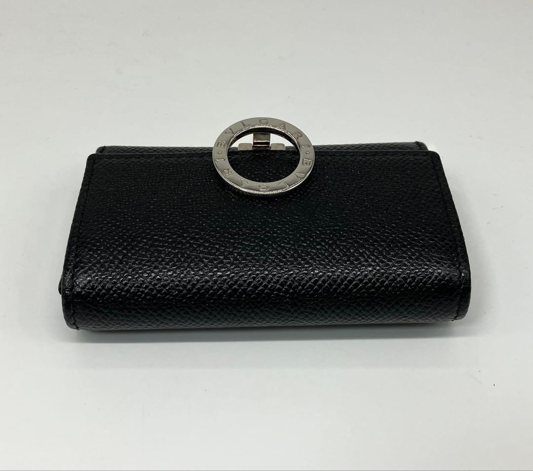 ⭐️ 新型 美品 ブルガリ ブルガリ ロゴ ケース ブラック 鑑定済