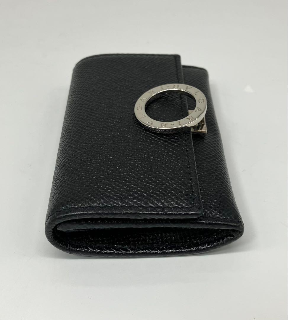 ⭐️ 新型 美品 ブルガリ ブルガリ ロゴ ケース ブラック 鑑定済