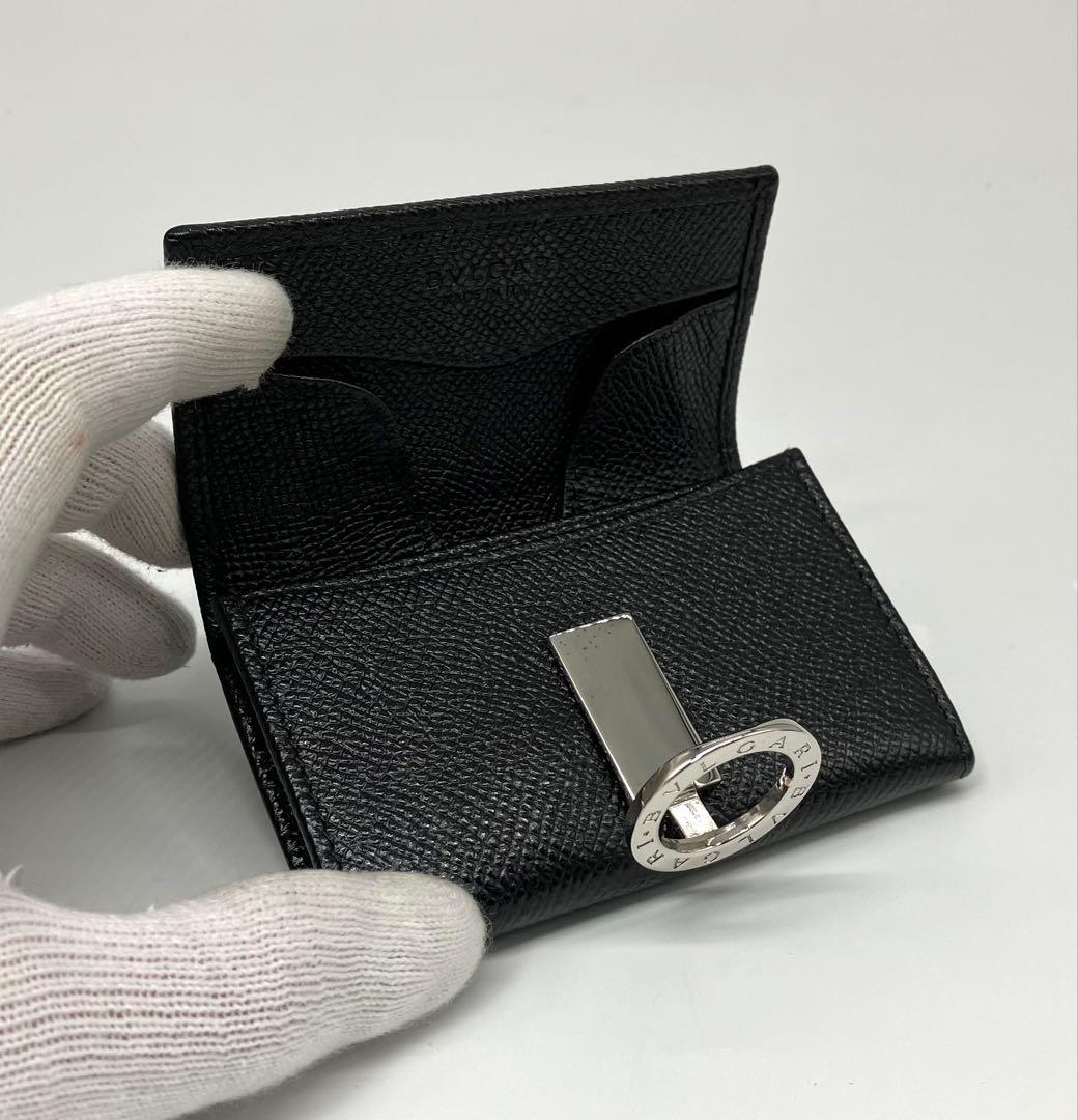 ⭐️ 新型 美品 ブルガリ ブルガリ ロゴ ケース ブラック 鑑定済