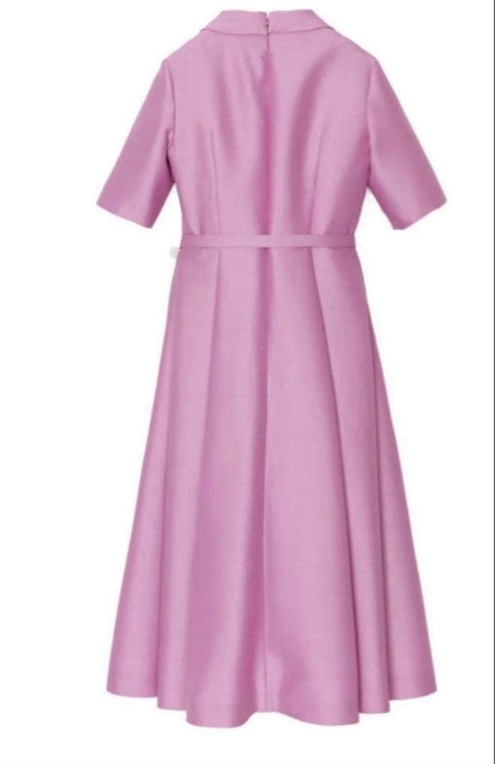 新品　ANAYI 23AW シルクウール　ワンピース　ラベンダー　34