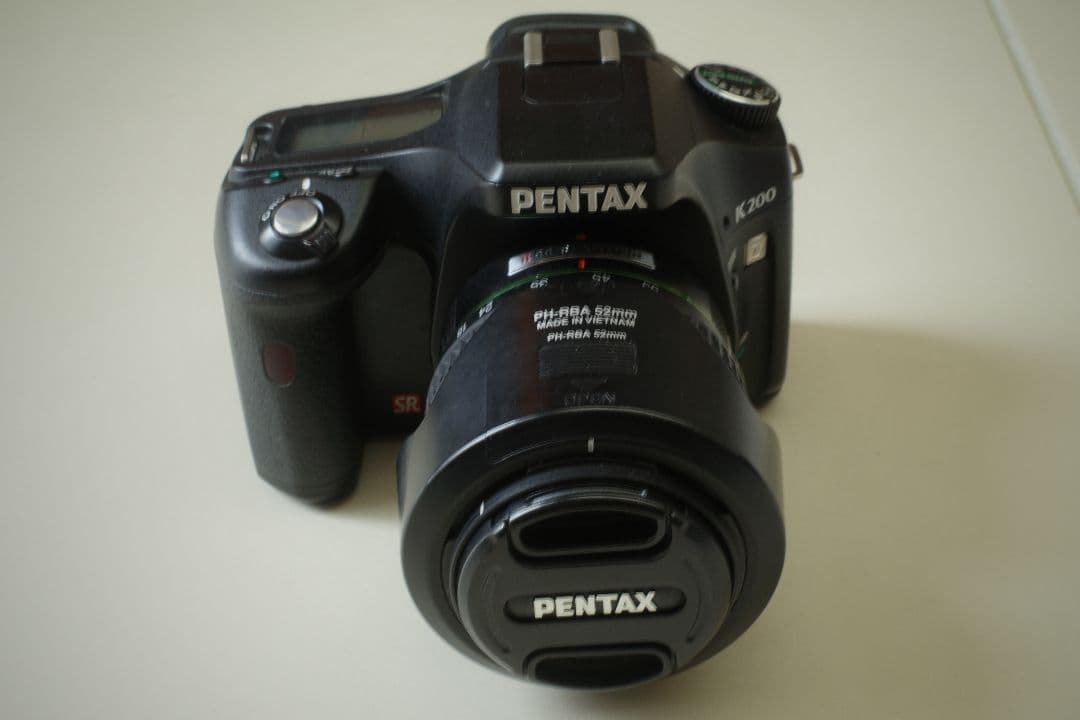 【元箱付美品】PENTAX K200D DA18-55ダブルズームキット 電池付