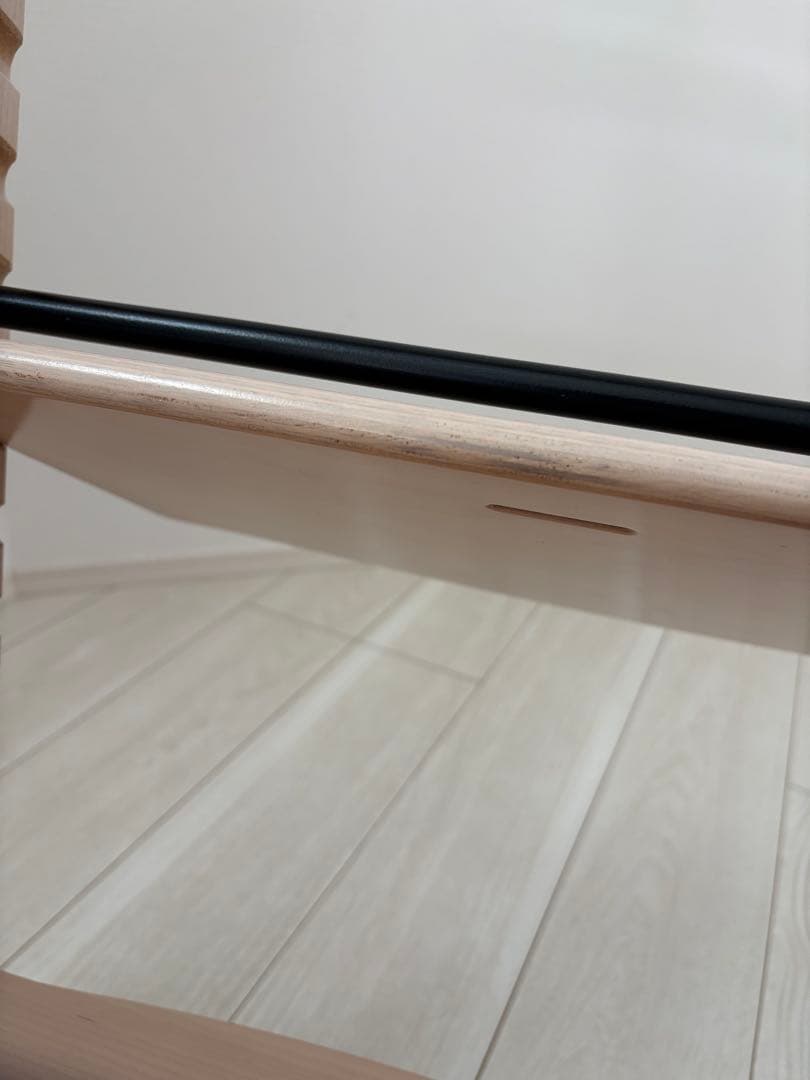 ストッケ　トリップトラップ　ホワイトウォッシュ　ベビーセット付　S/N6