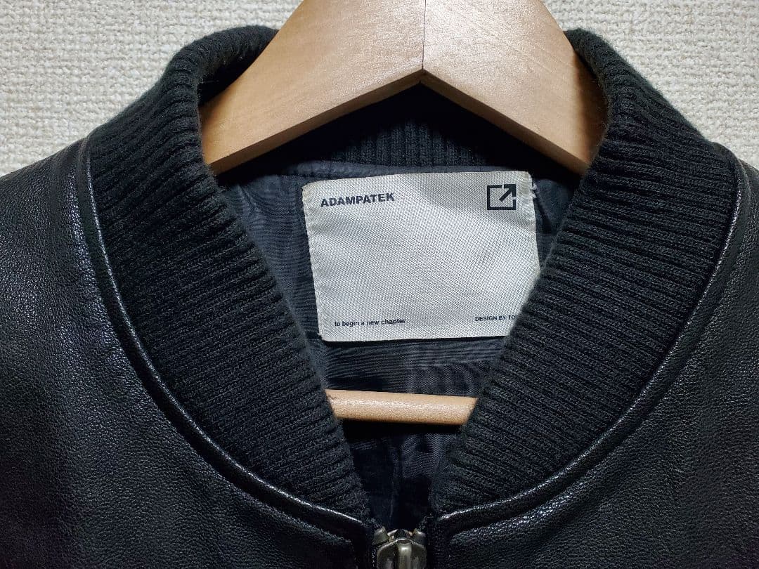 アダムパテック ゴートレザージャケット MA1 本革 山羊革