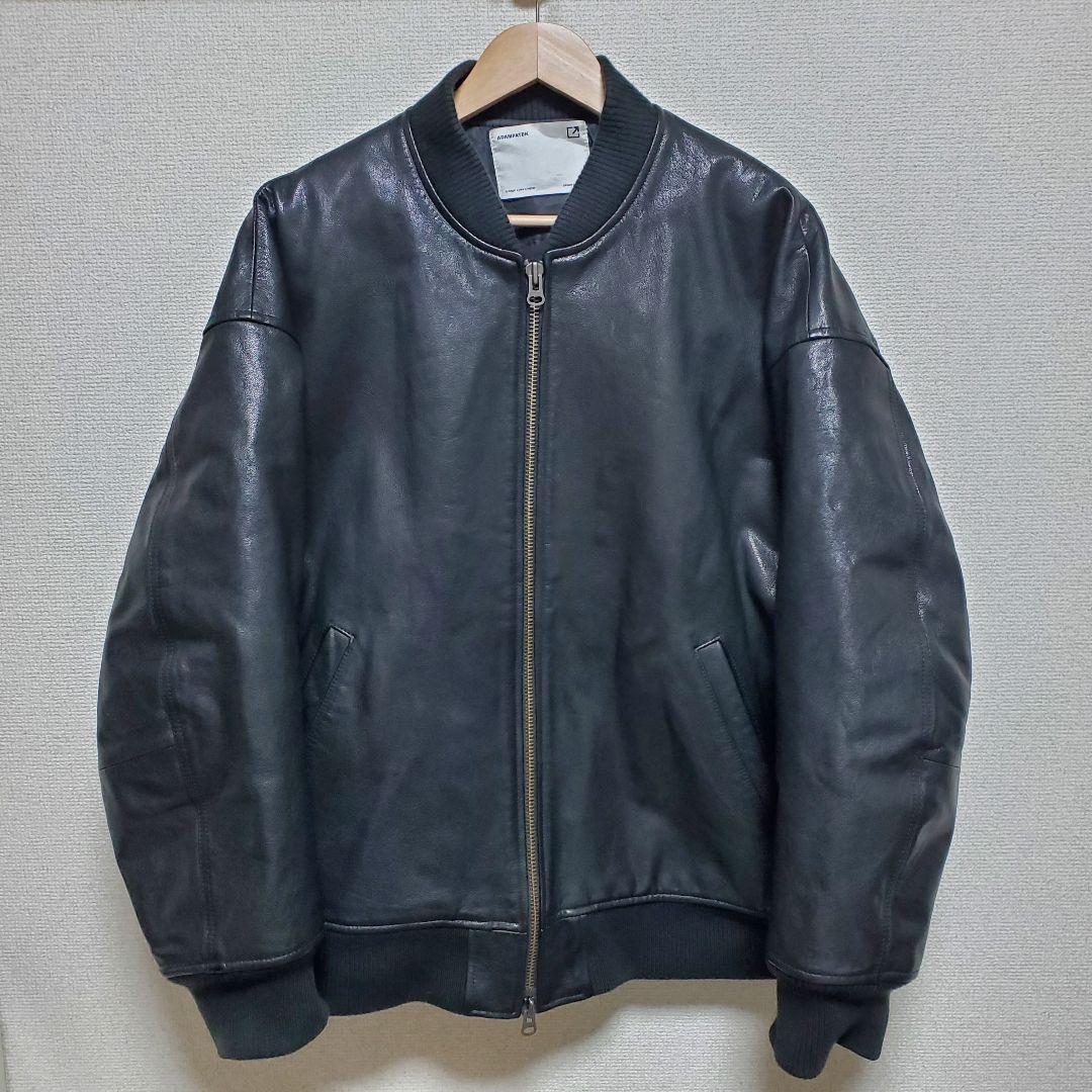 アダムパテック ゴートレザージャケット MA1 本革 山羊革