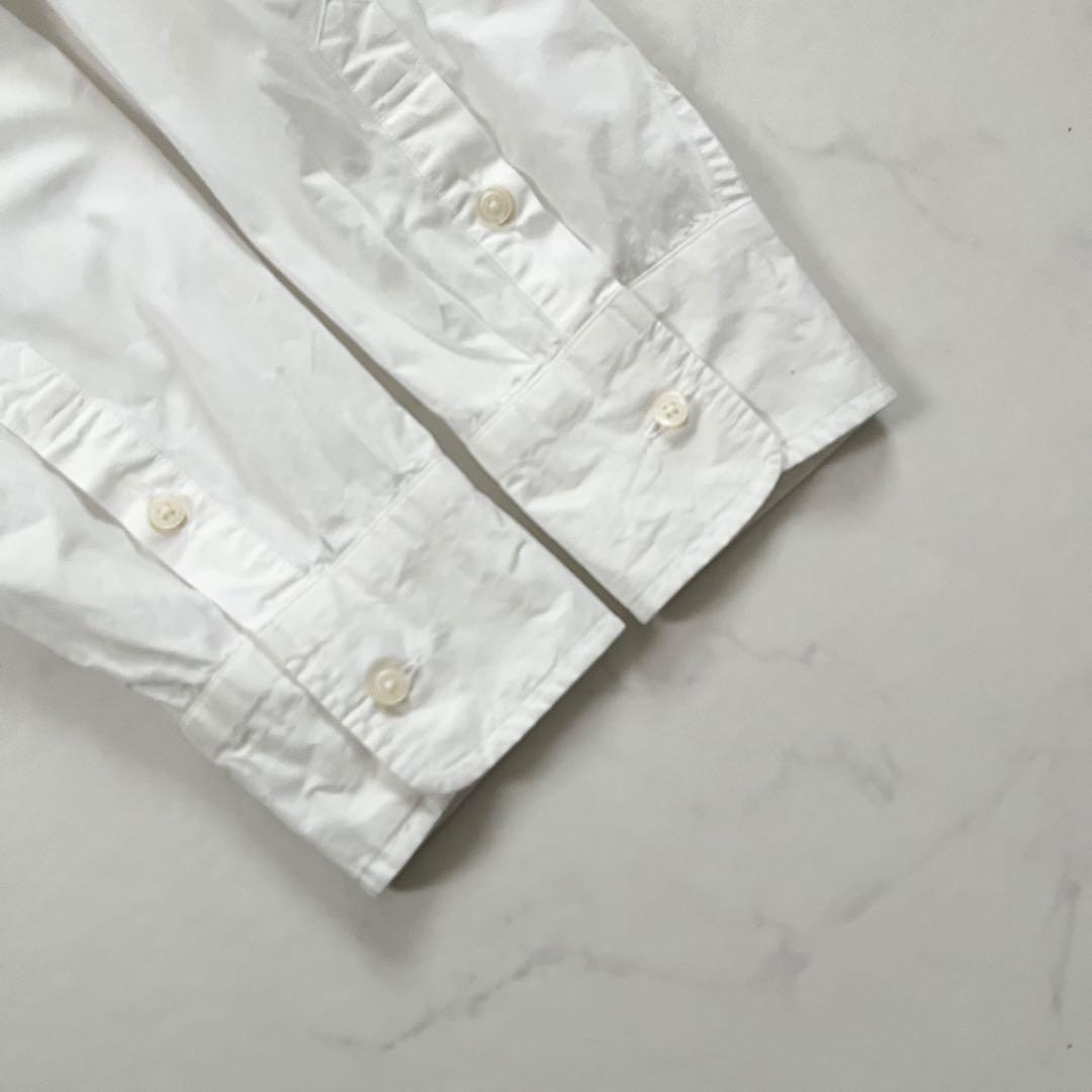 美品　マディソンブルー J.BRADLEY B刺繍 長袖シャツ 白　01サイズ