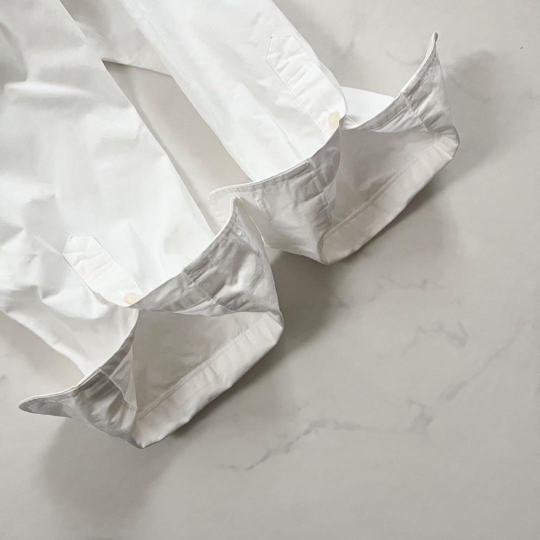 美品　マディソンブルー J.BRADLEY B刺繍 長袖シャツ 白　01サイズ