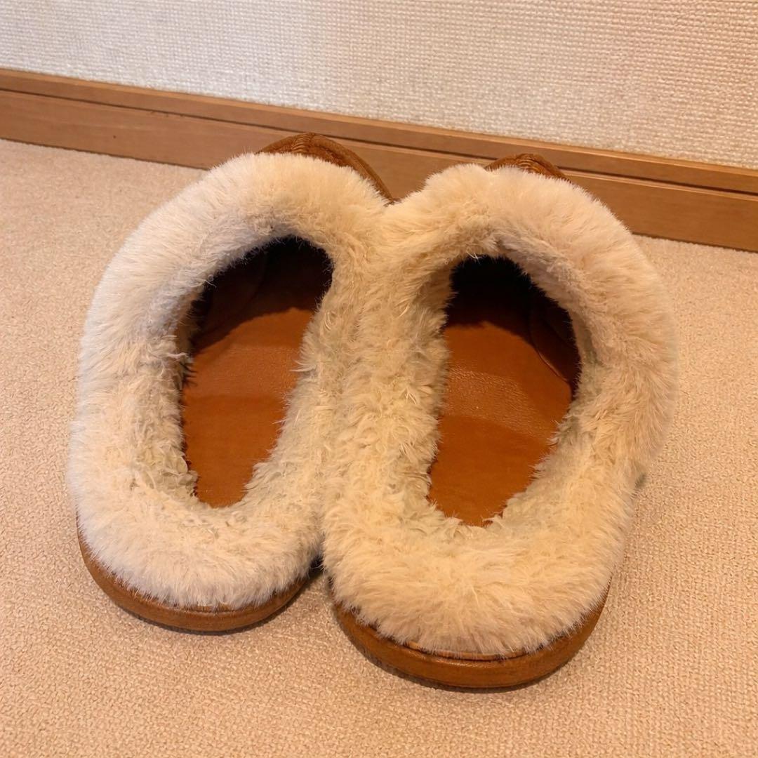 ラクバキ　ファーサボ　ベージュ　Mサイズ