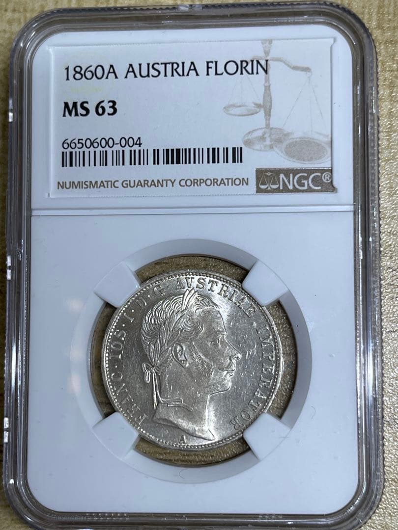 1860A オーストリア フローリン MS63