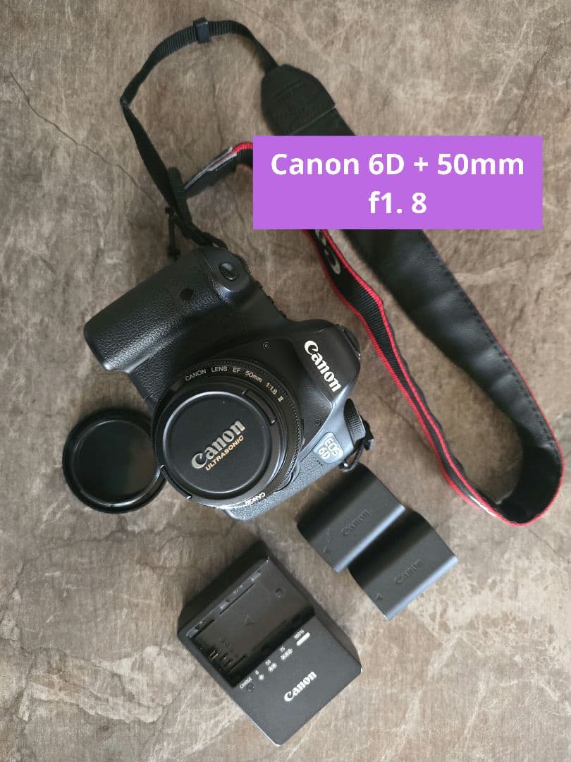 Canon EOS 6D デジタルカメラ 本体とバッテリー2個付きとレンズ