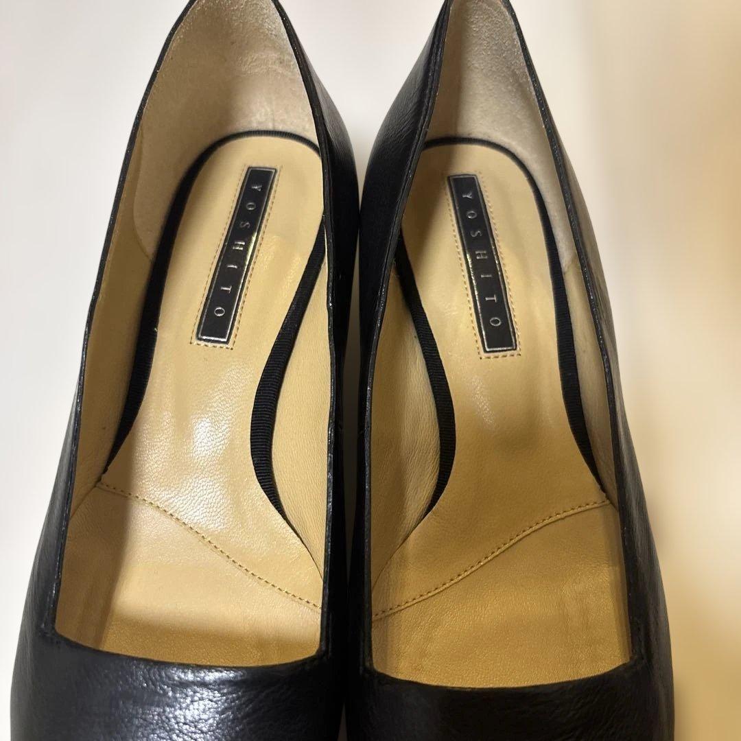 camel jee25 さま　YOSHITO ブラック　レザーパンプス