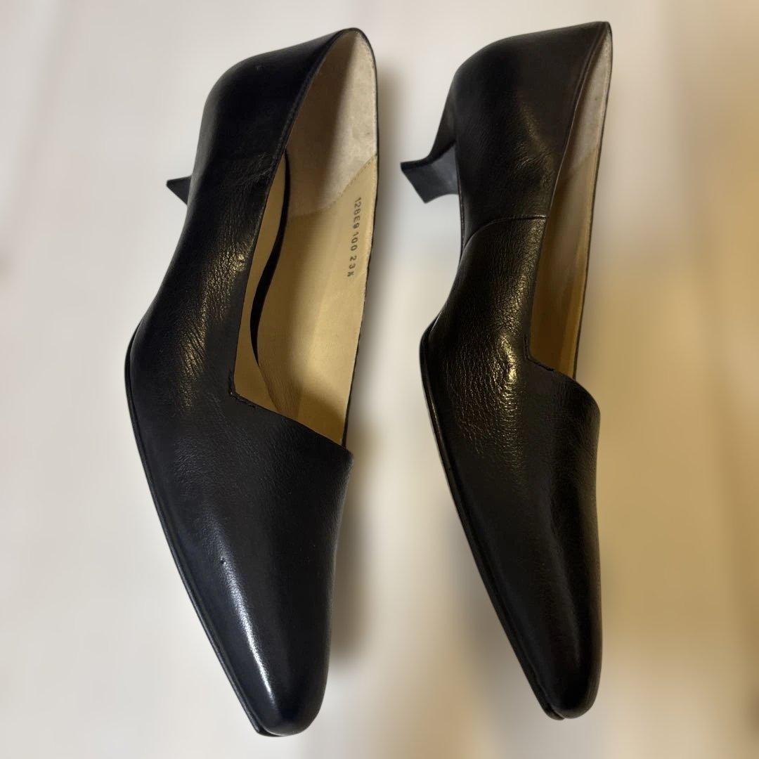 camel jee25 さま　YOSHITO ブラック　レザーパンプス