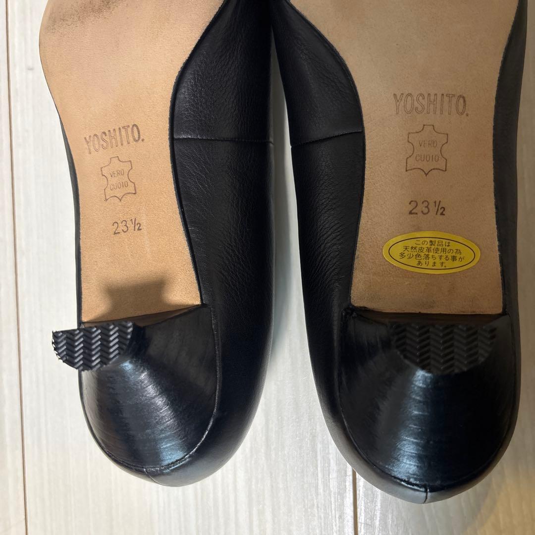 camel jee25 さま　YOSHITO ブラック　レザーパンプス