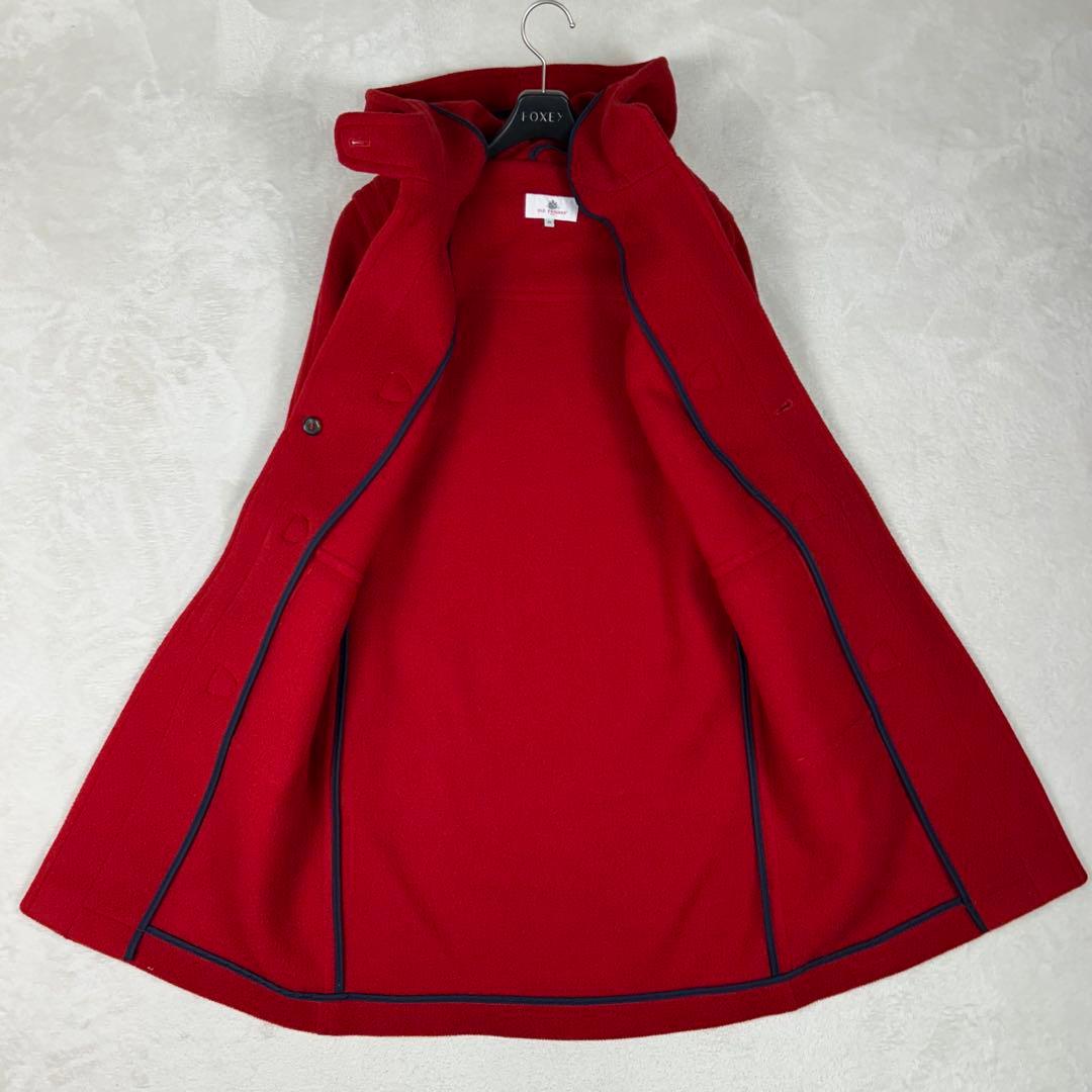 希少♡OLD ENGLAND ヘリンボーンダッフルコート ウール レッド XS