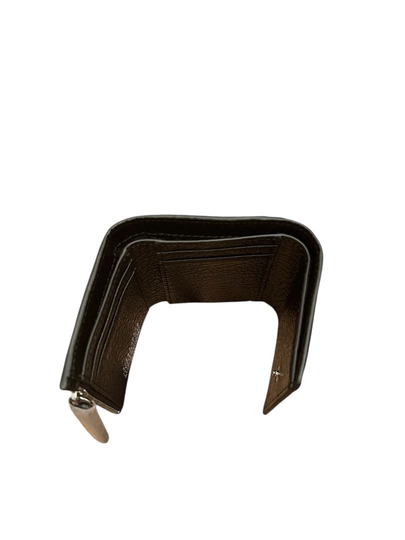 Maison Margiela 黒 レザー 三つ折り財布