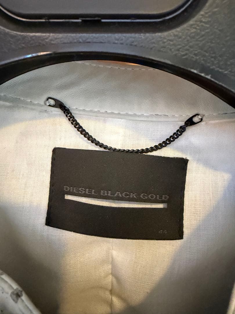 DIESEL BLACK GOLD ホワイトレザージャケット