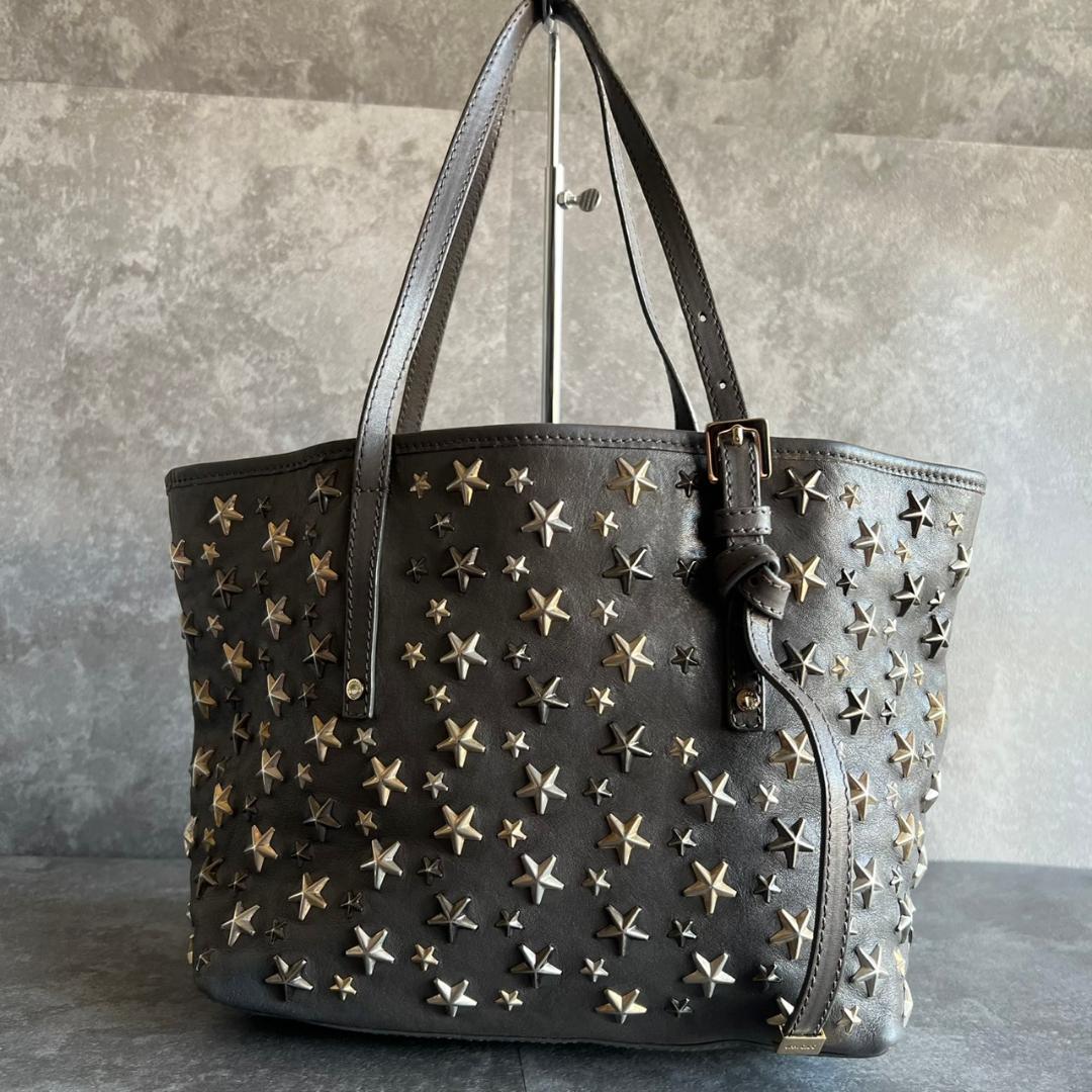 ⭐️JIMMY CHOO⭐️ジミーチュウ サシャ トートバッグ スタースタッズ