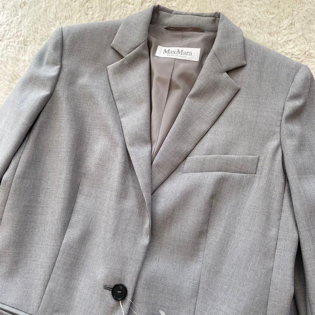 未使用品　MaxMara マックスマーラ パンツスーツ　シルク混　定価22万円