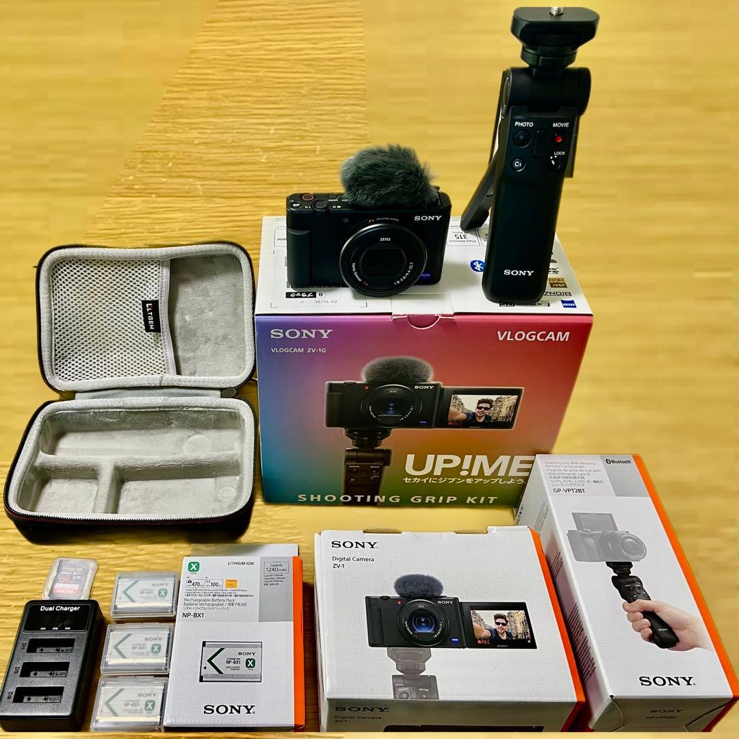 【美品お得セット】SONY VLOGCAM ZV-1Gシューティンググリップ