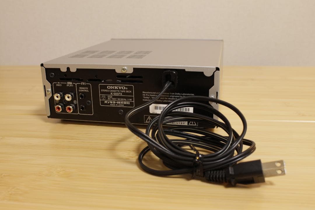 【ONKYO】オンキョー K-505FX カセットデッキ INTEC 205