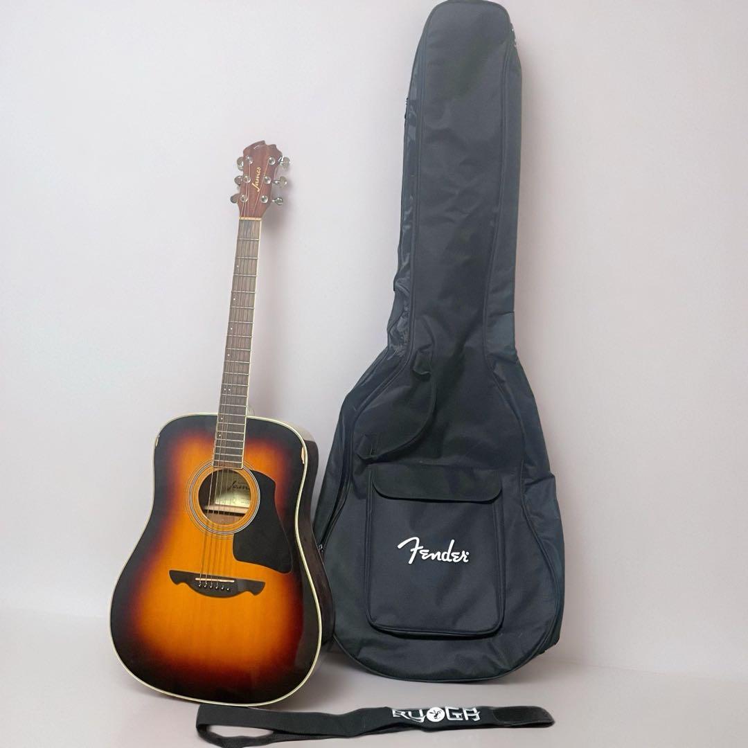 James アコースティックギター JD400/TSB Fenderソフトケース